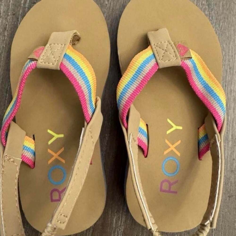 Roxy TW Colbee Toddler Rainbow Strap Sandals